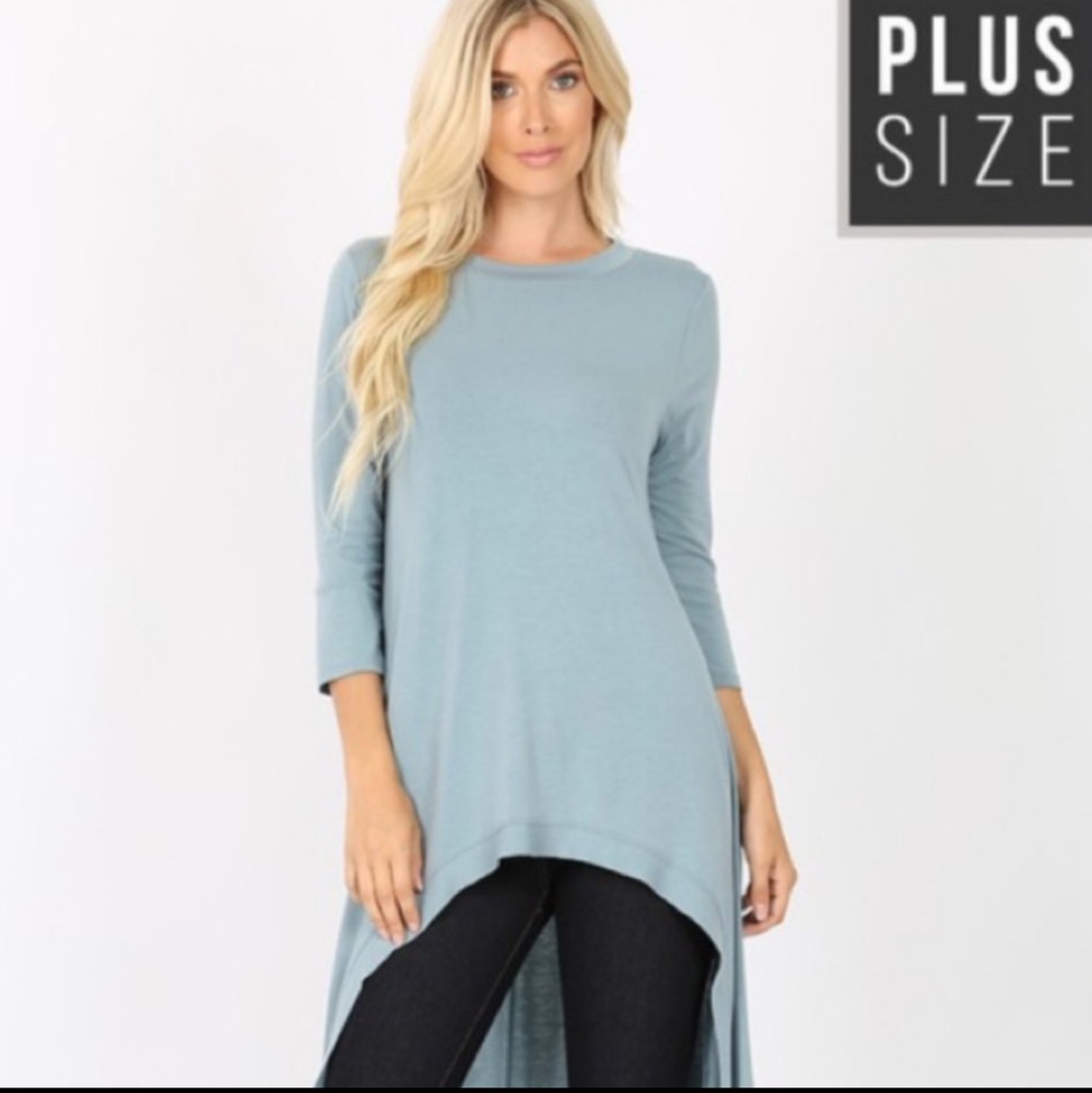 PLUS High-Low Longline Top - Picture 2 of 5